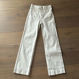 Mango sailor style off-white jeans